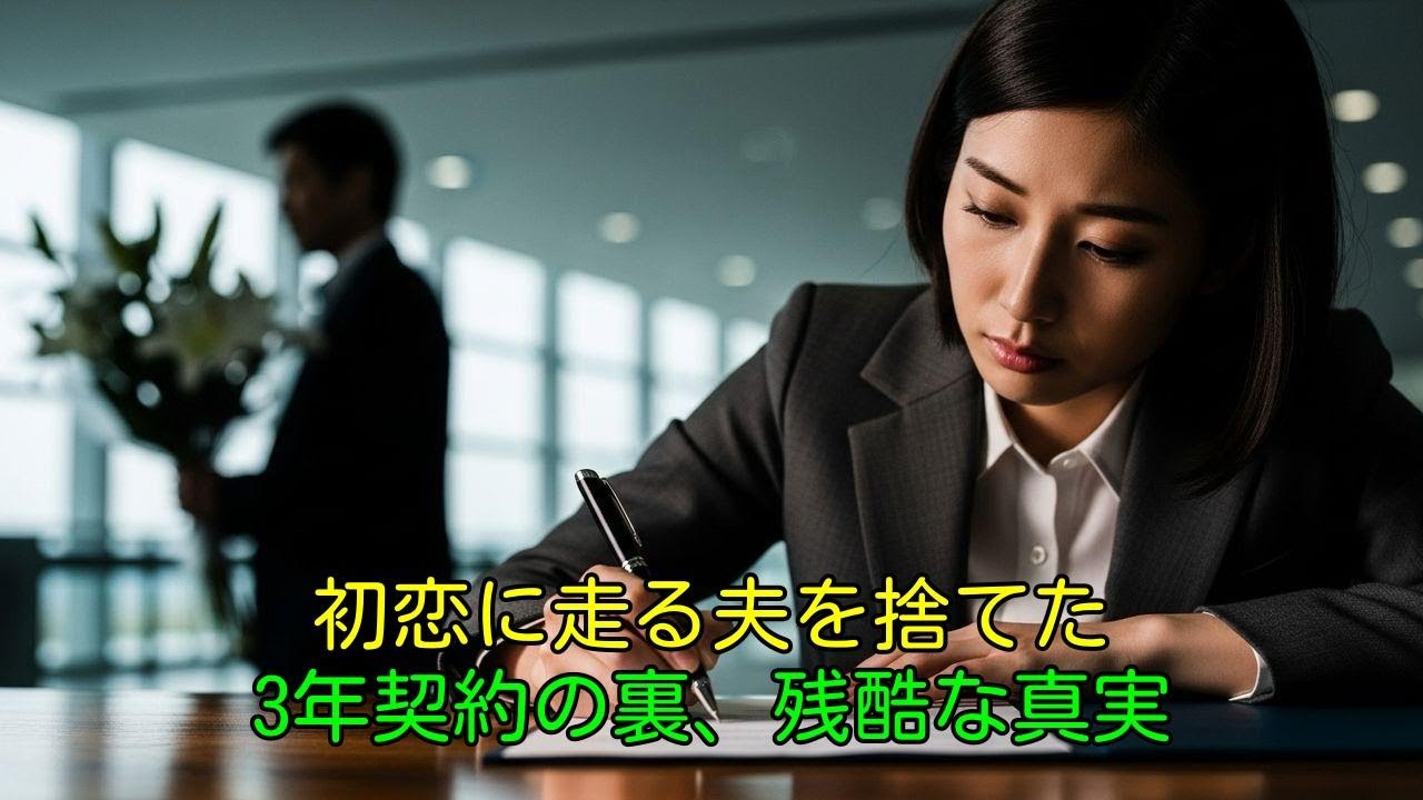 「契約終了」夫が初恋相手を抱きしめた瞬間、私は離婚届を置いた