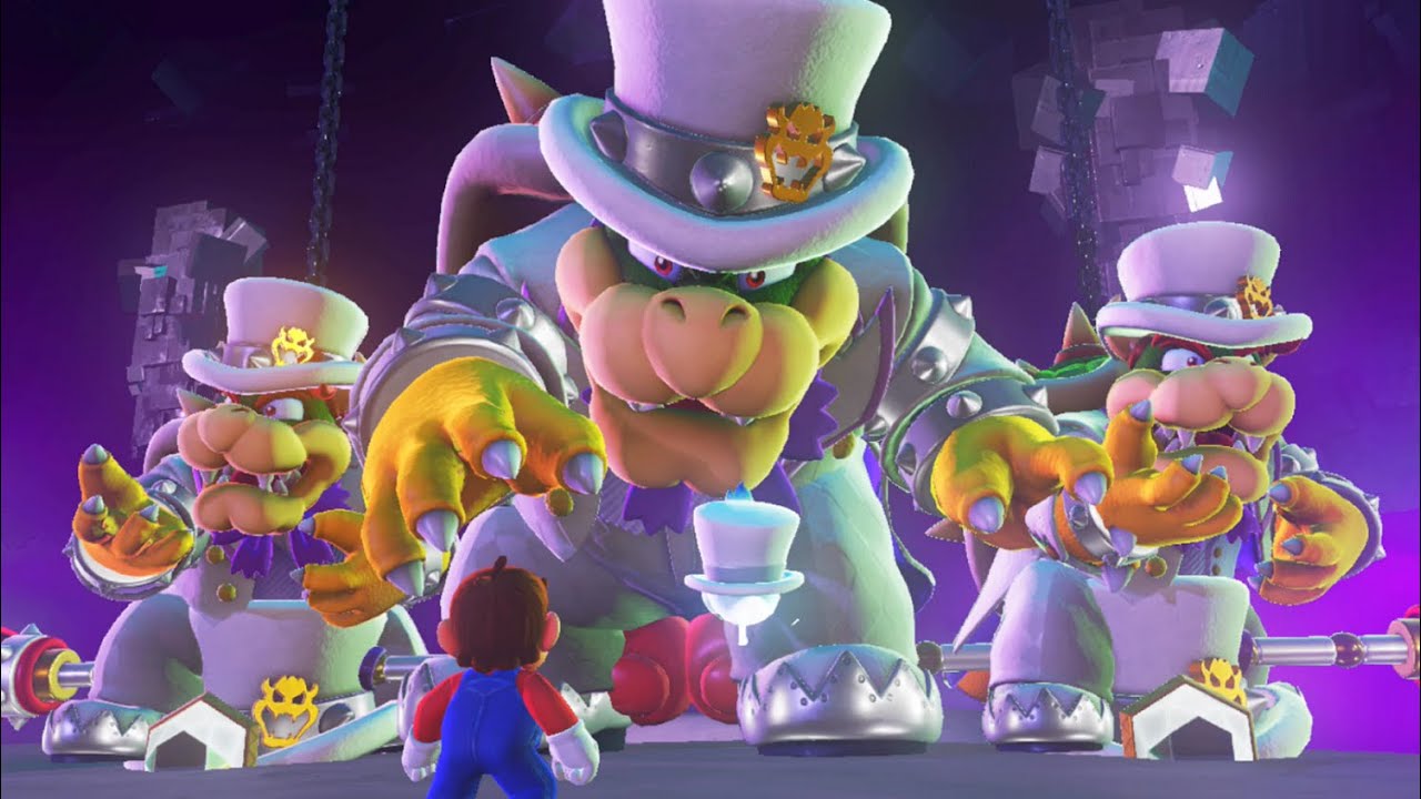 What If You Fight Three Bowsers At The Same Time?! - Super Mario Odyssey