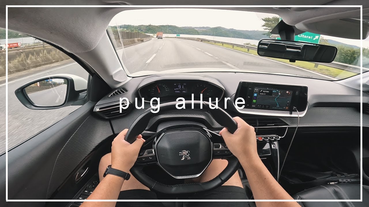 PEUGEOT 208 ALLURE 1.6 AT na ESTRADA - POV