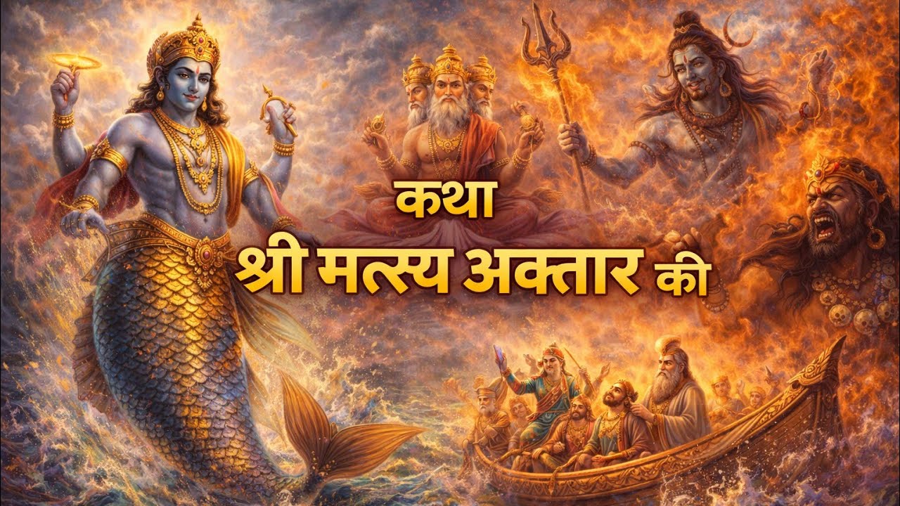 श्री मत्स्य अवतार की सम्पूर्ण कथा | विष्णु का पहला अवतार | प्रलय की सच्ची कहानी.