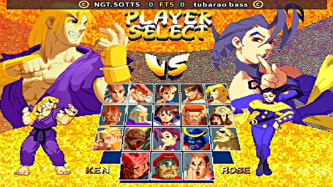 Street Fighter Zero 2 Alpha - NGT.SOTTS vs tubarao bass FT5