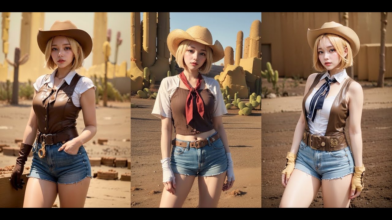 Cowboy AI Cosplay | AI photo | AI Lookbook | AI picture | AI illustration | AI Art Lookbook