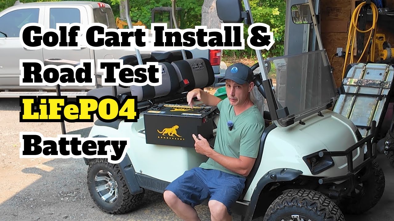 QomoEnergy: LiFePO4 Golf Cart Battery Install and Test