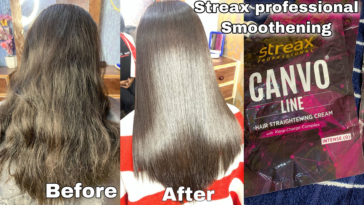 Streax Professional Permanent Hair Straightening step by step | Shruti makeover