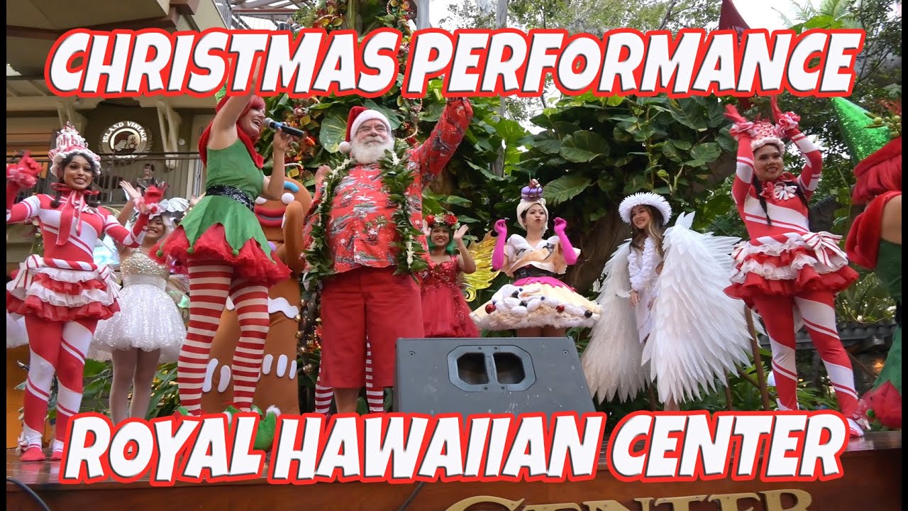 Christmas Performance at Royal Hawaiian Center Christmas Show with Santa Oahu Hawaii