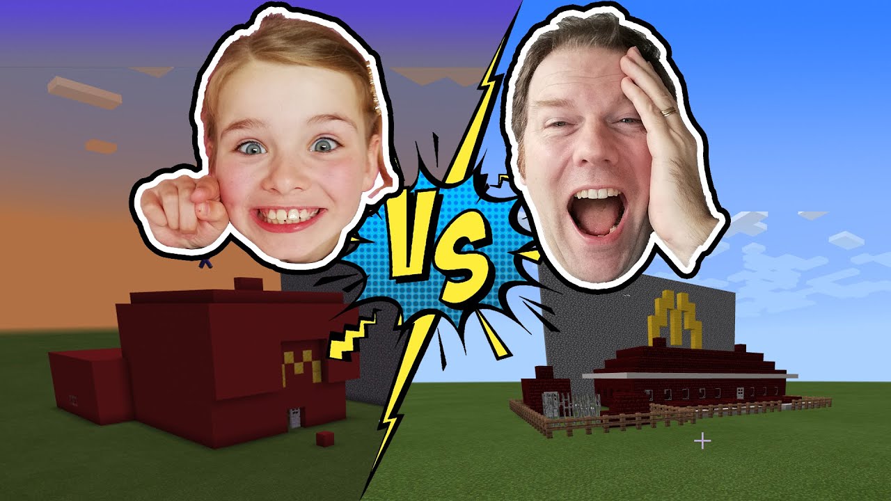 MINECRAFT... Hvem bygger den flotteste McDonalds? Dansk MINECRAFT