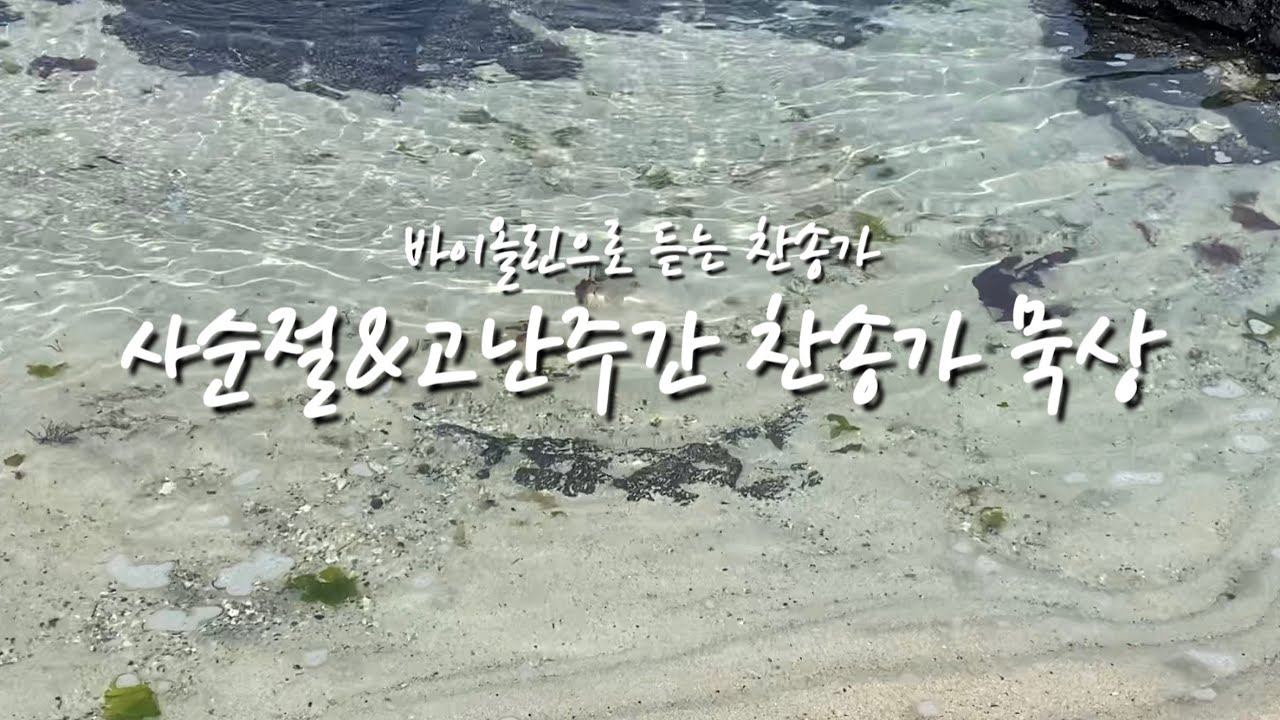 [모음집]사순절&고난주간 바이올린 찬송가 찬양| violin hyms 1hour