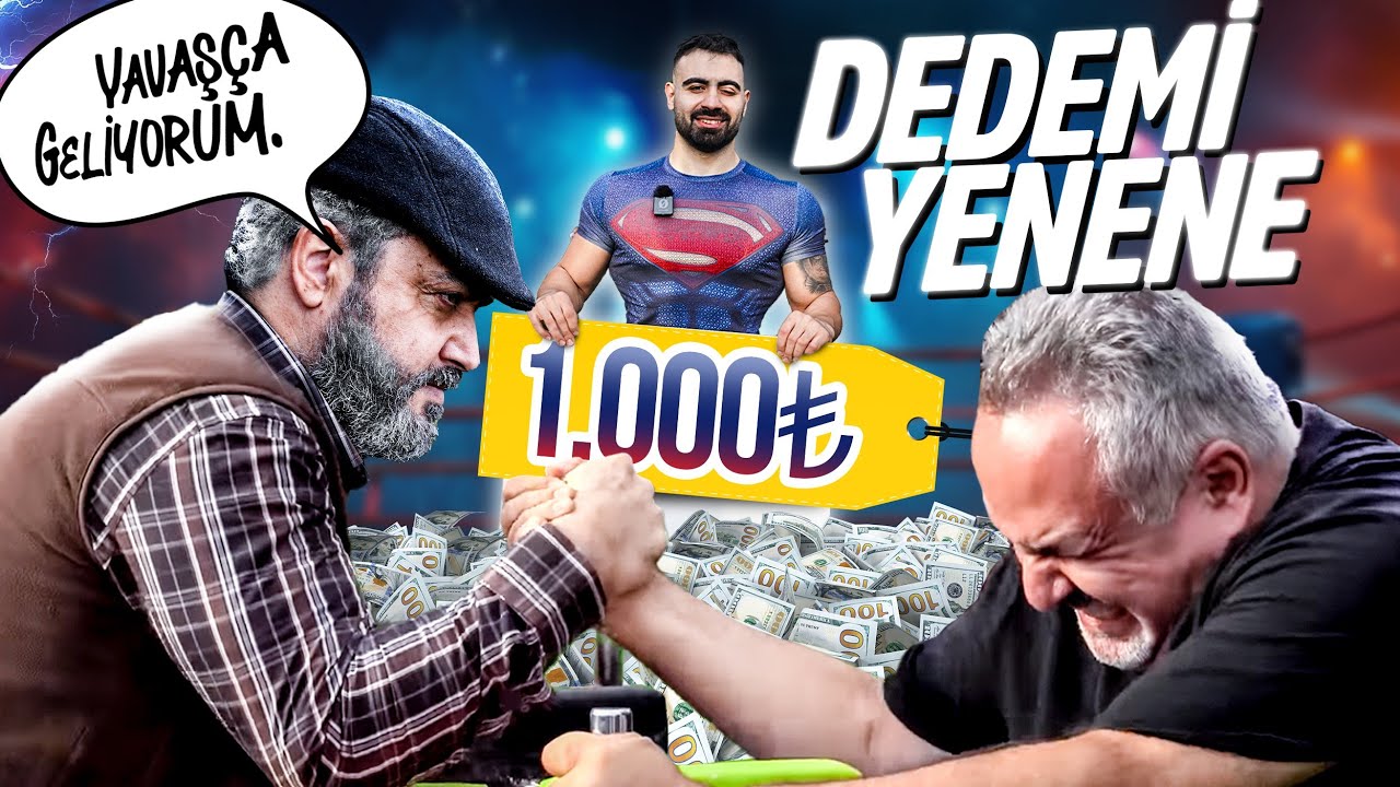 BİLEK GÜREŞİNDE DEDEMİ YEN 1000TL KAZAN! / w @ÖMER USTAÖMER