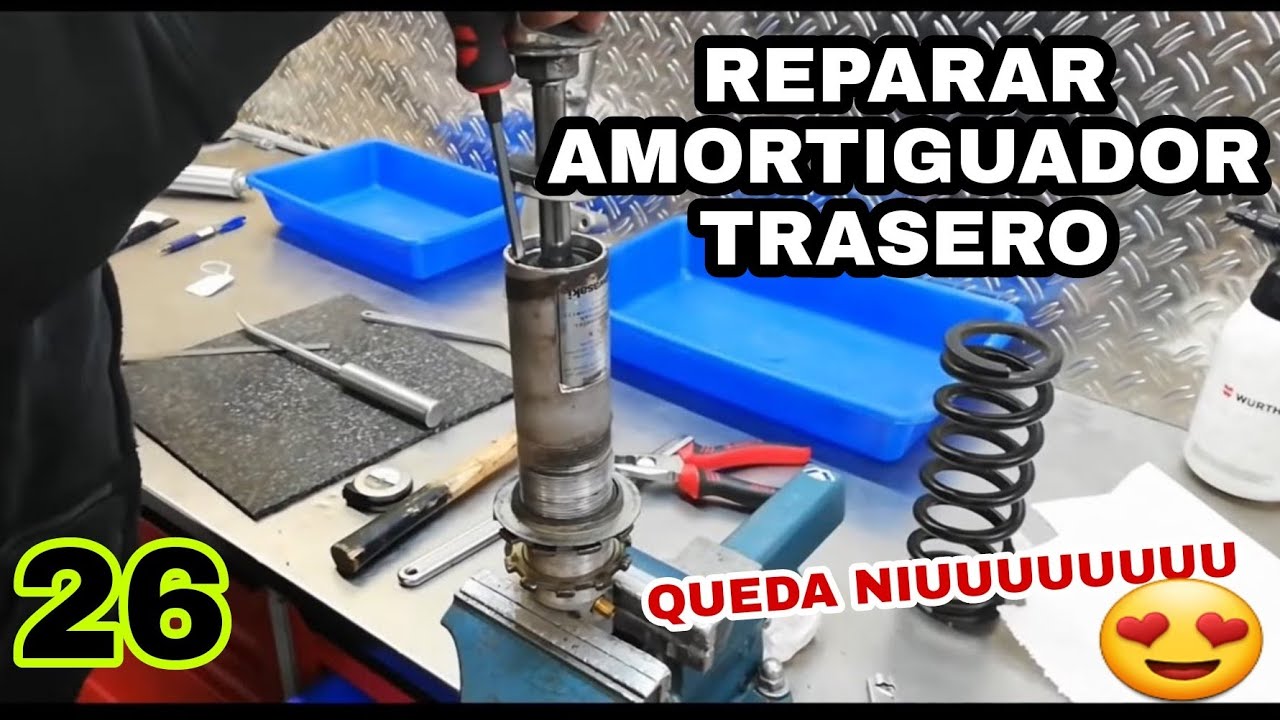 26 Cómo REPARAR AMORTIGUADOR TRASERO MOTO⚒️ Tutorial en Factory suspension😍 ZXR 750