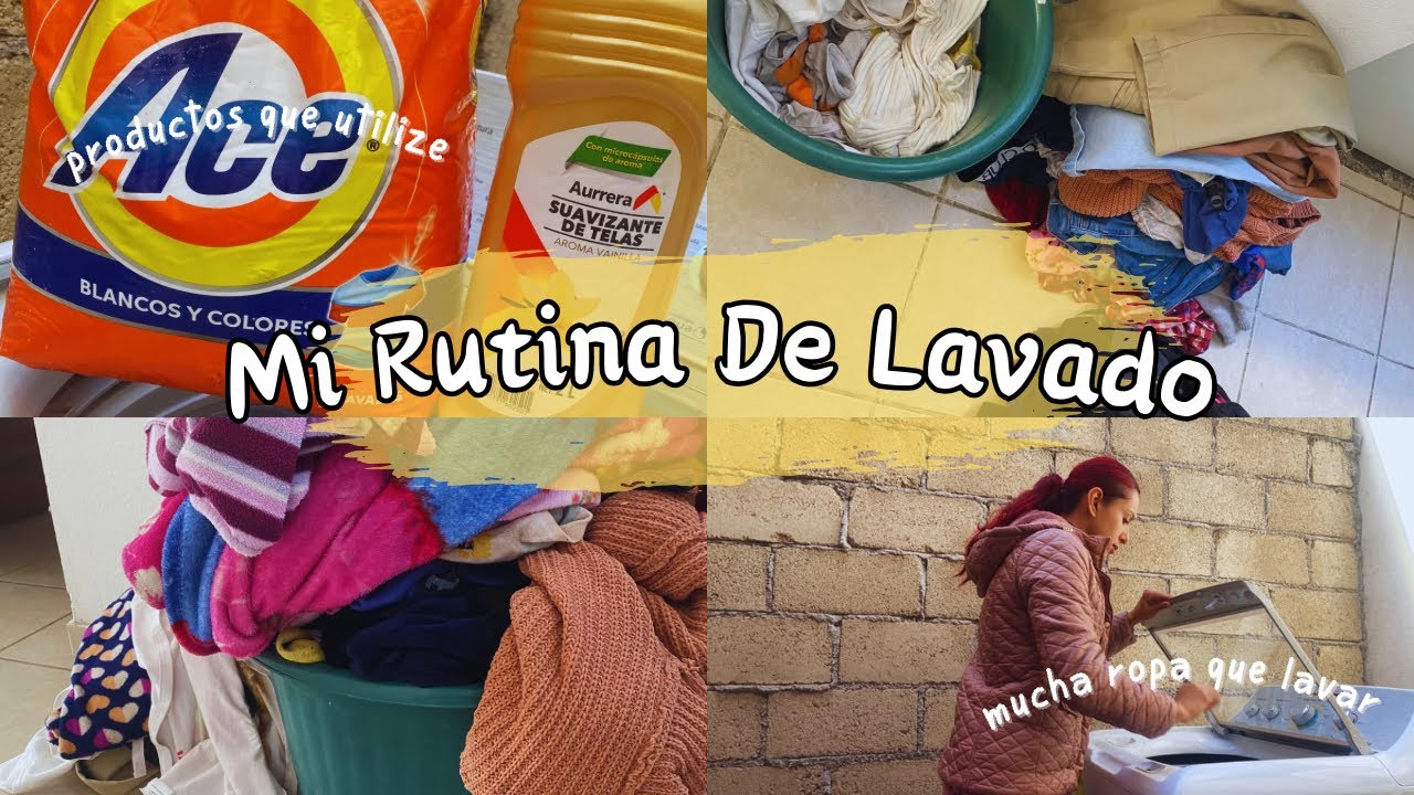 RUTINA DE LAVADO 🧼MOTÍVATE 💥💪🏼 DÍA DE LAVAR MUCHA ROPA 😢 #mihogar #vlog #youtube
