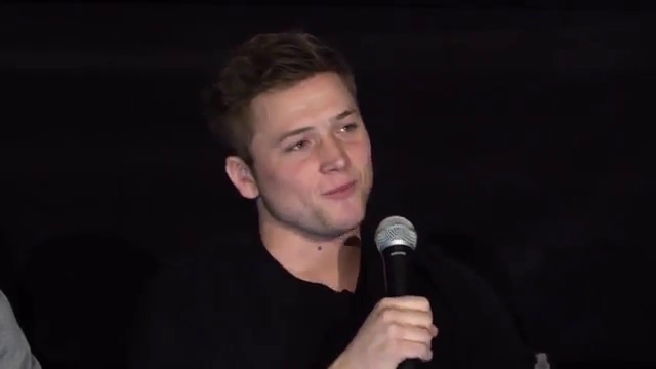 Eddie The Eagle: Taron Egerton, Director Dexter Fletcher & Scott Mantz at LA Screening | ScreenSlam