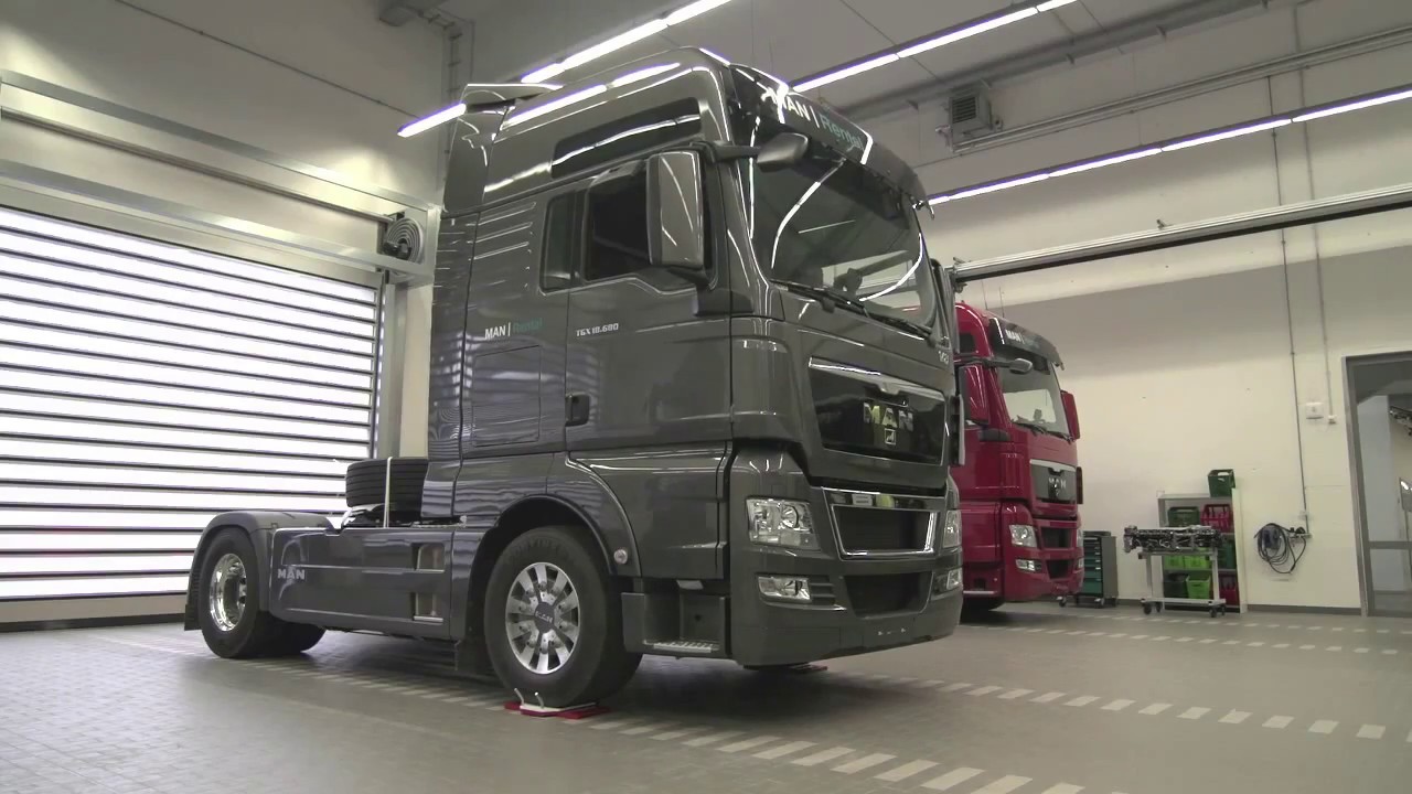 Achsvermessung beim LKW mit dem Achsmessgerät HD 30 EasyTouch von Koch