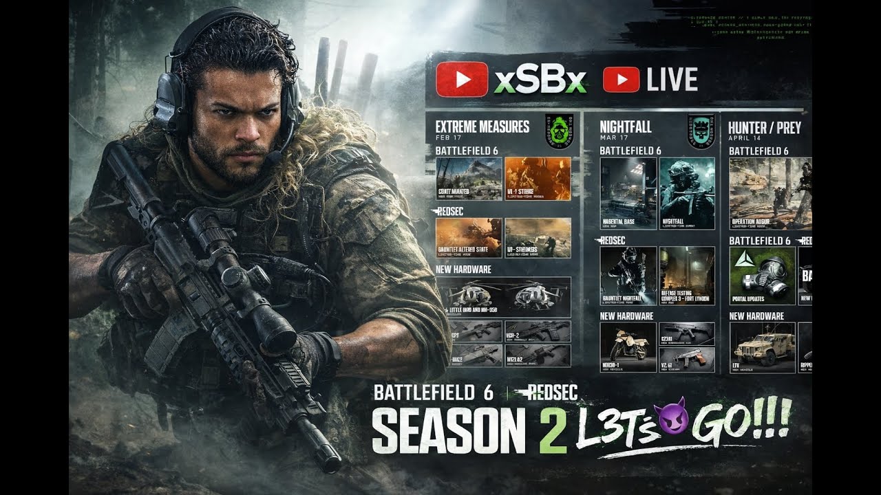 LIVE NOW🔴|BF6 SEASON 2 – VCR-2 Assault Rifle + Containment🎮🔥