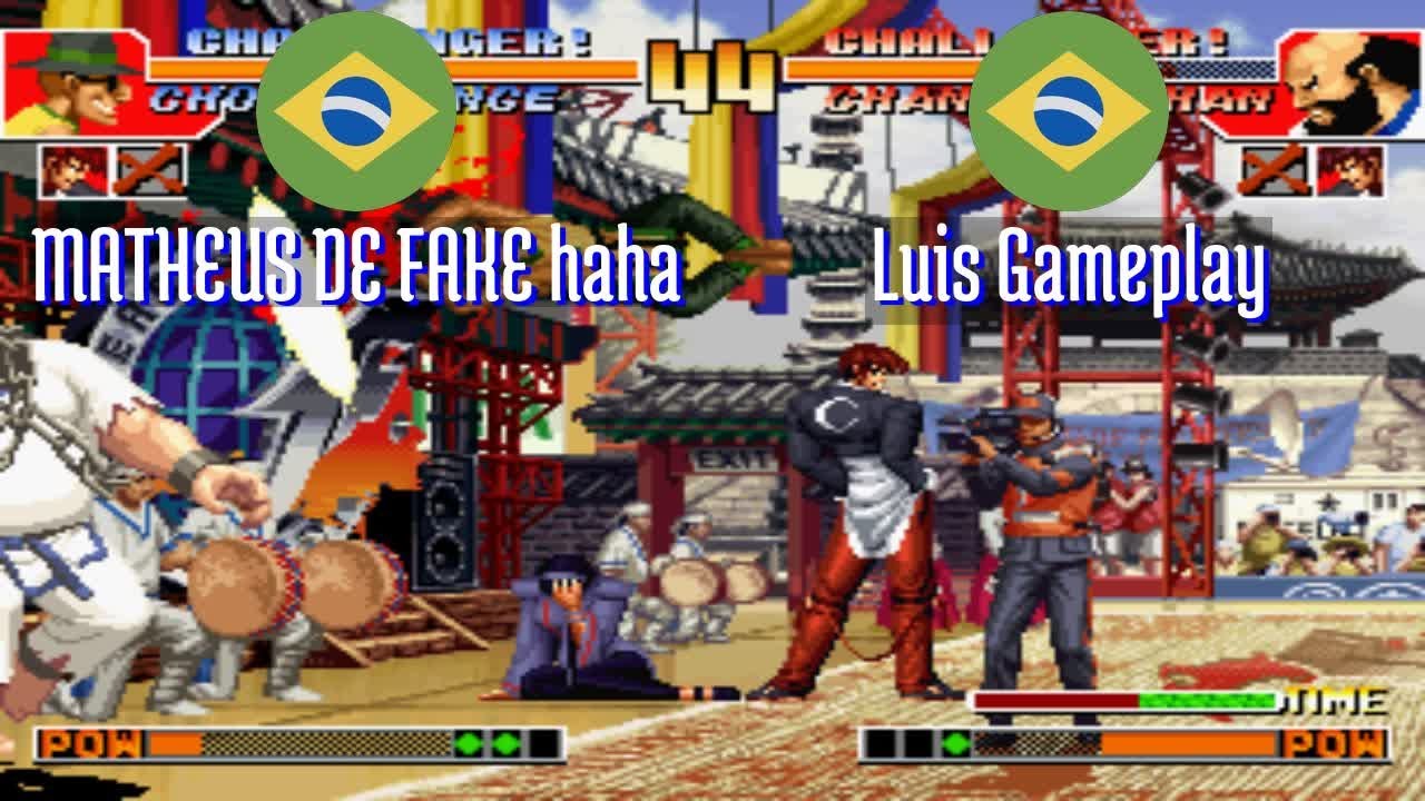 FT5 @kof97: MATHEUS DE FAKE haha (BR) vs Luis Gameplay (BR) [King of Fighters 97 Fightcade] Feb 7