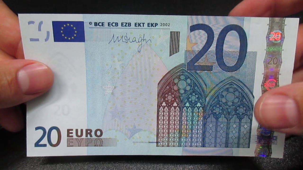 Banconota 20 Euro Prima Serie BCE EU