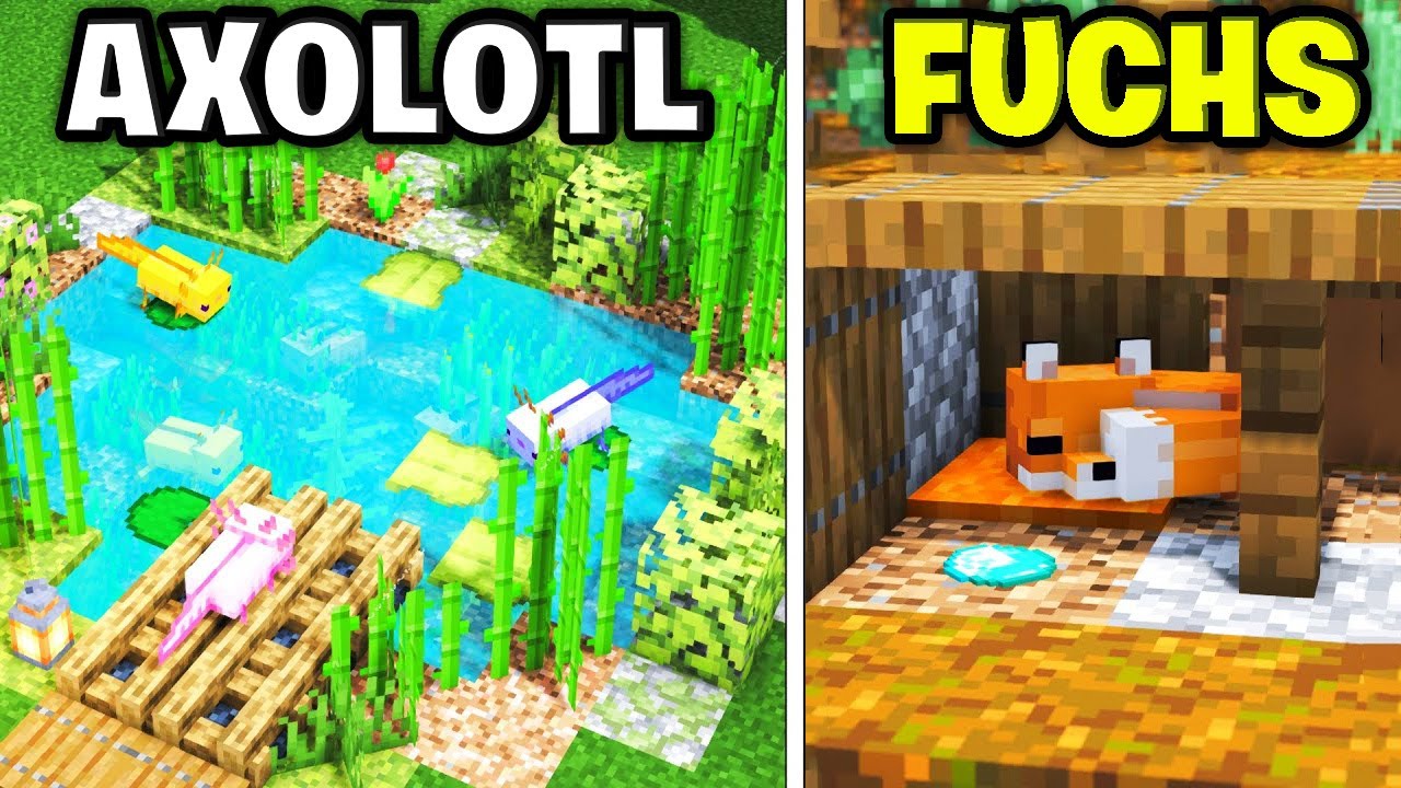 10 GEHEGE f&uuml;r TIERE in MINECRAFT die du bauen musst!