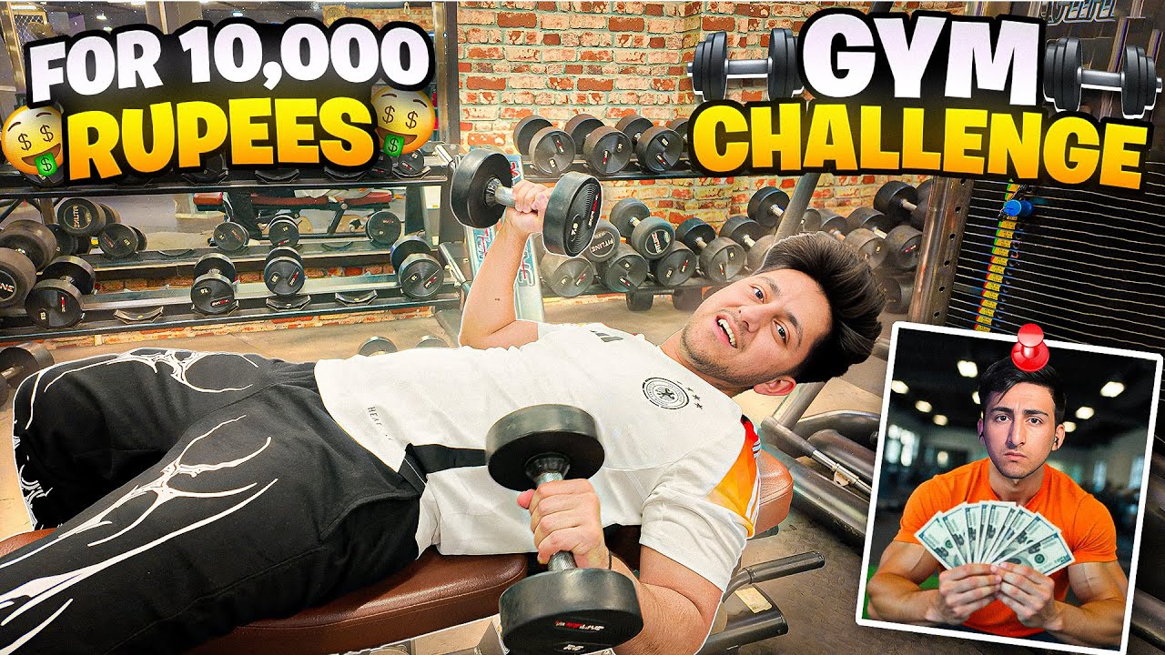 Gym Challenge With Sunny For ₹10,000 😂