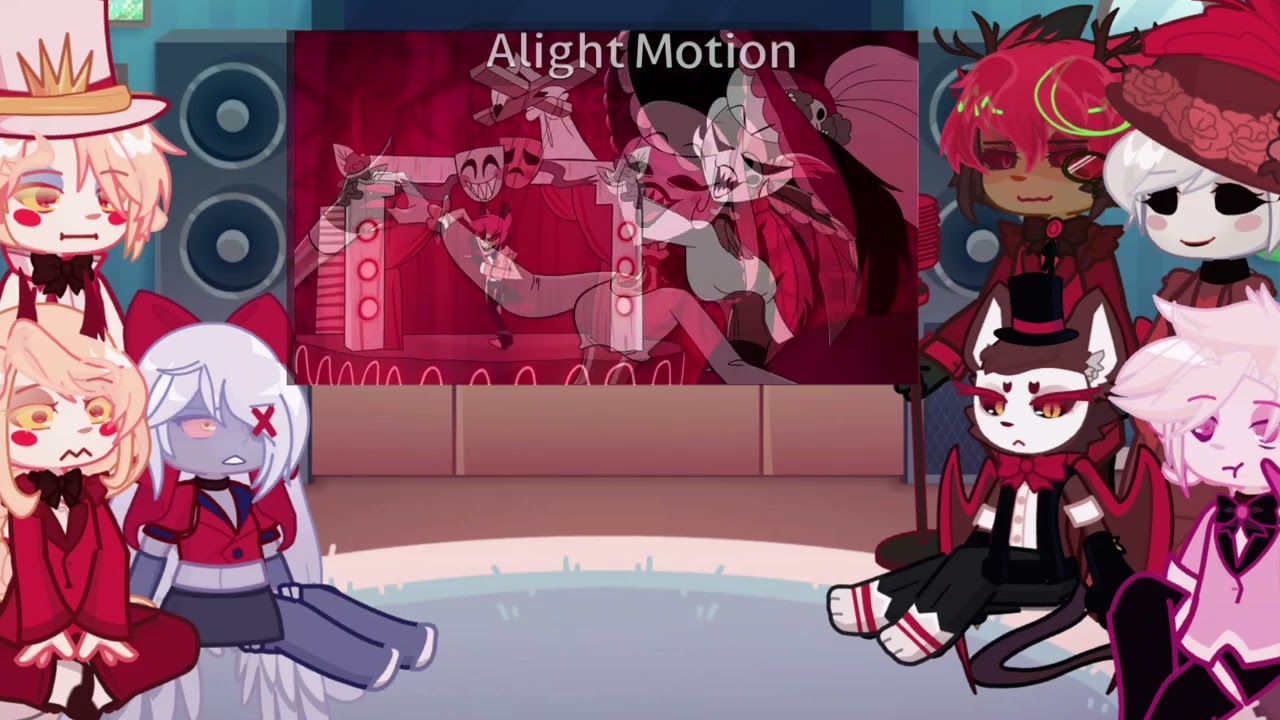 [WIP] Hazbin Hotel reacts to Alastor and Rosie! || Don't You Forget + Human Alastor + The deal ||