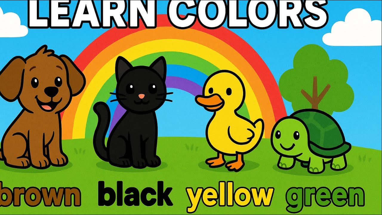 "Learn Colors For Kids! Fun Color Adventure with Objects and Animals!"