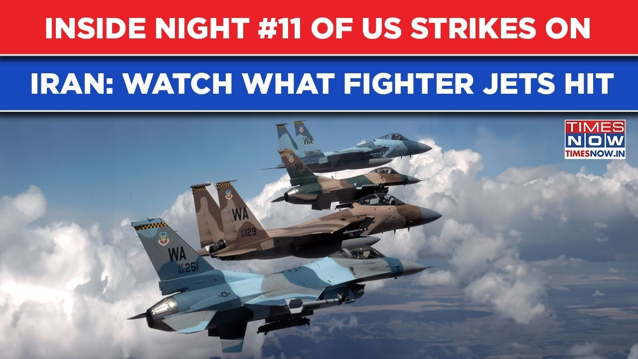 US Jets Smash Iran Aircraft Hangars, Drone Storage Sites In 11th Consecutive Night Of Strikes| Watch