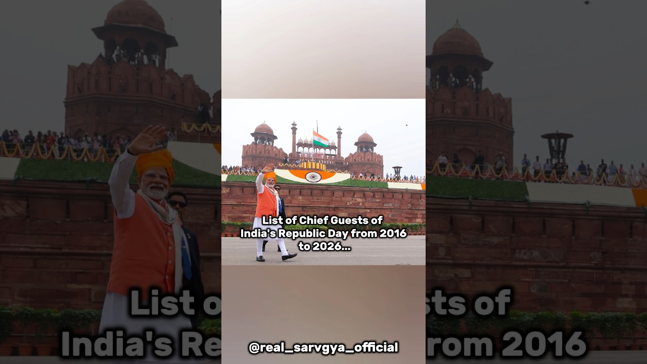 List of Chief Guests of India's Republic Day from 2016 to 2026  🇮🇳🫡