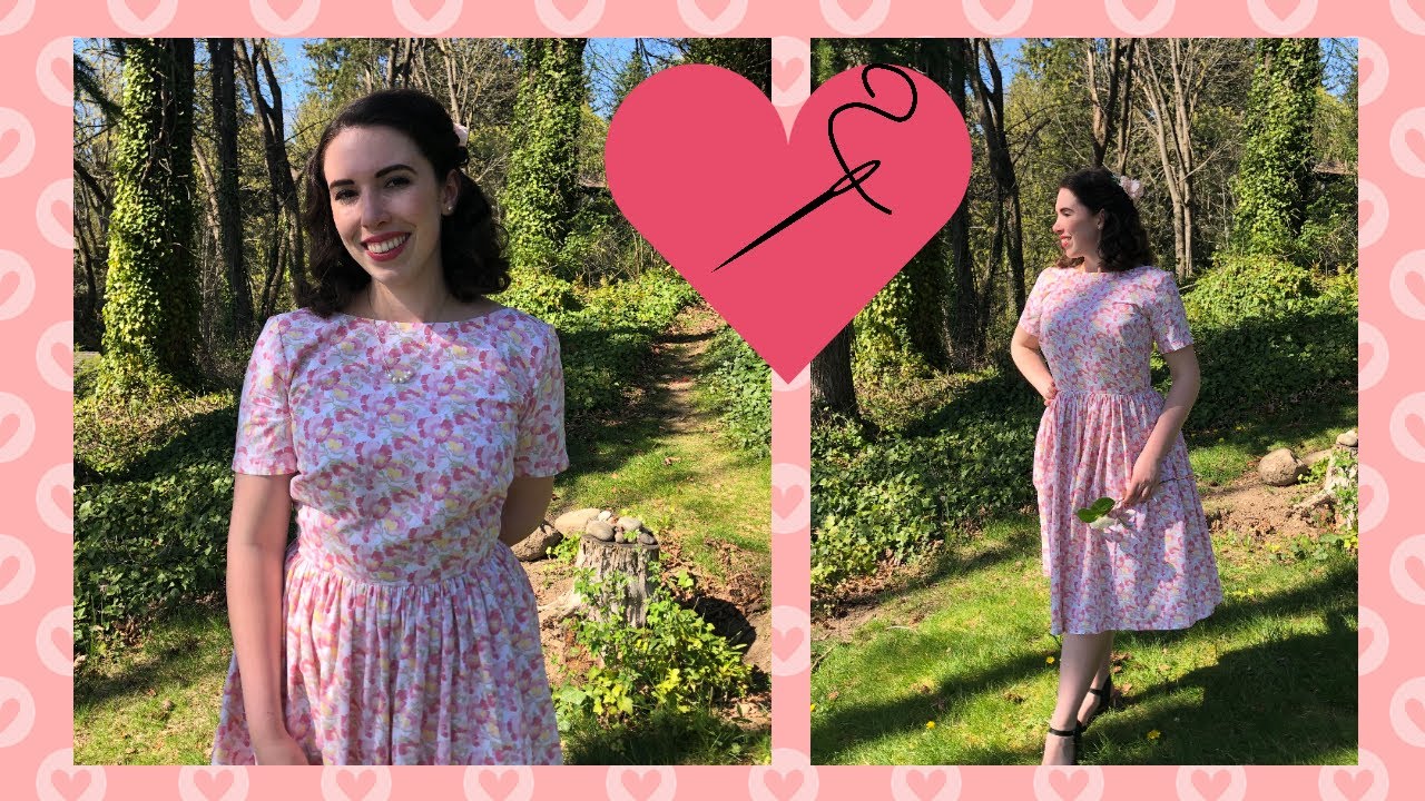 The Rush to Finish My Easter Dress: The Boat Neck Dress! From Gertie Sews Jiffy Dresses