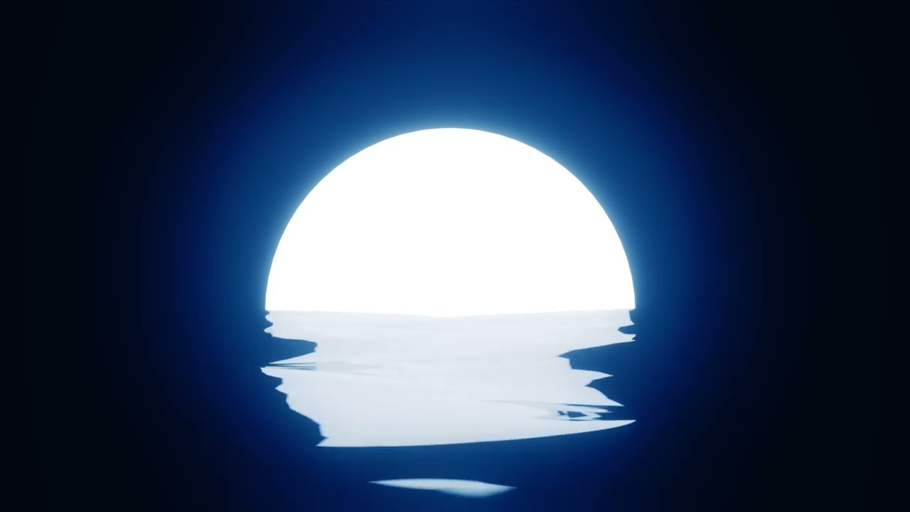 Moonlit Ocean Waves for Sleep | 2 Hour  Night Scene with Relaxing Music | Sleep