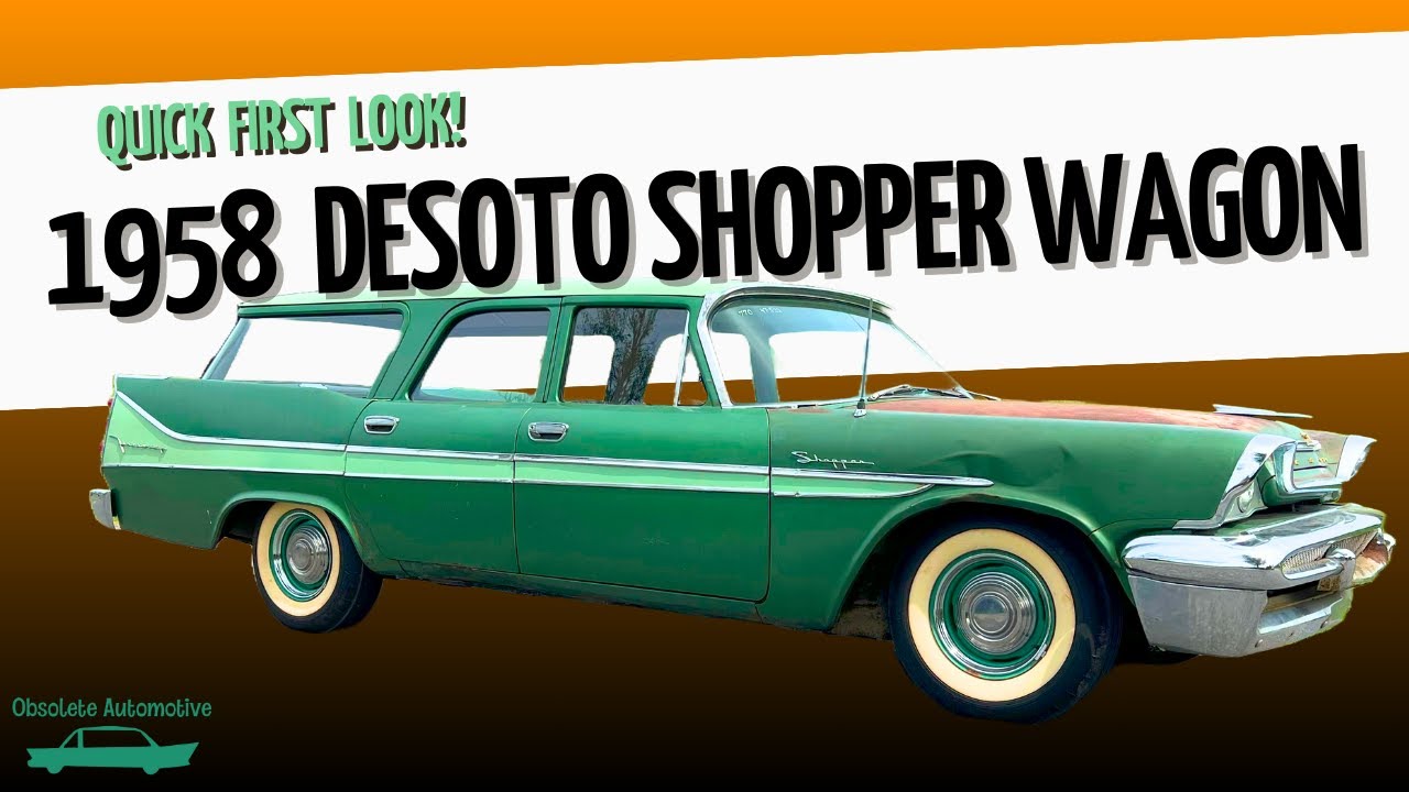 Универсал DeSoto Shopper 1958 года! Первый взгляд! Устаревший автомобиль MoPar Chrysler Forward L...