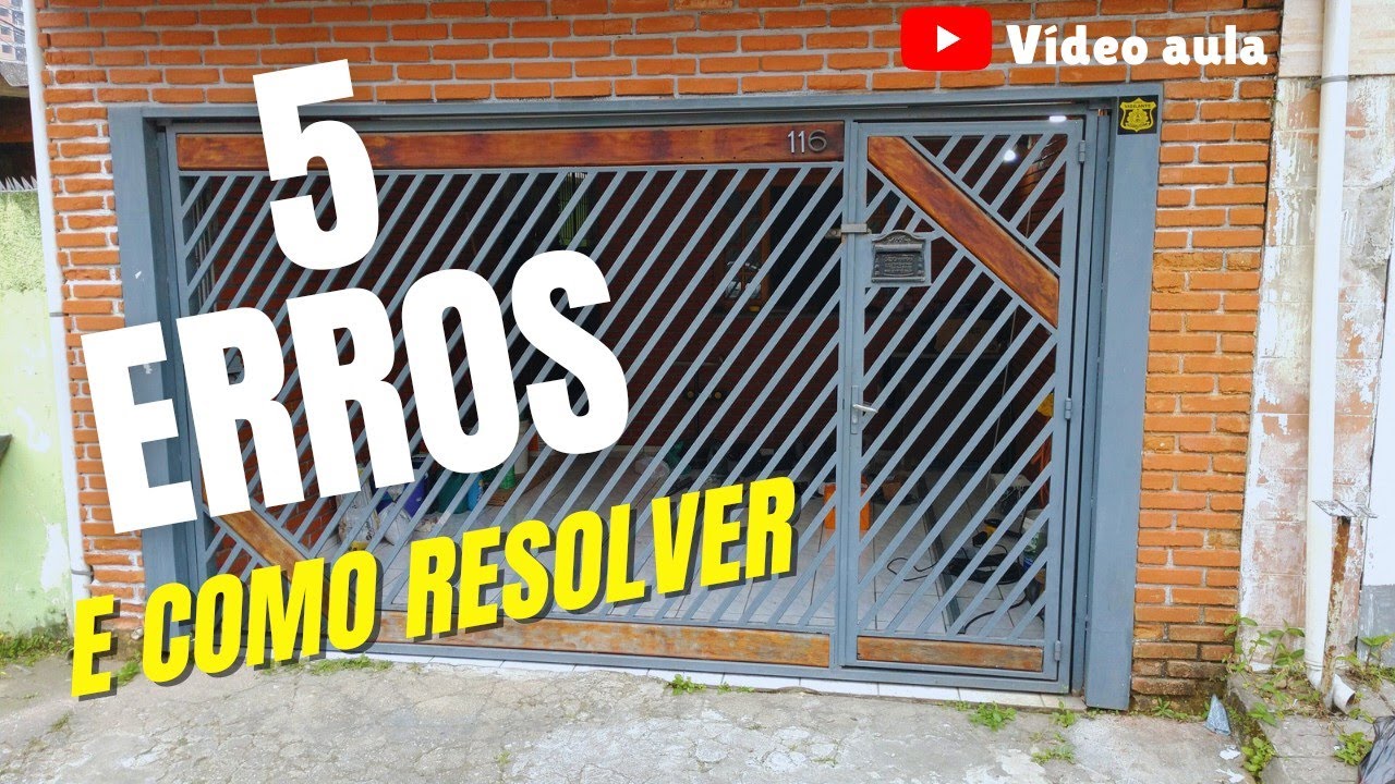 PORTÃO BASCULANTE, resolvendo o problema