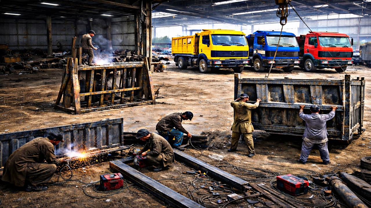 Incredible Mercedes Heavy Duty Trucks Manufacturing in Afghanistan | Amazing Skilled Workers at Work