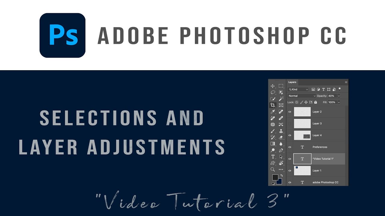 Learn Adobe Photoshop 2024 in Steps.  Selection Tools and Non-Destructive Adjustment Layers