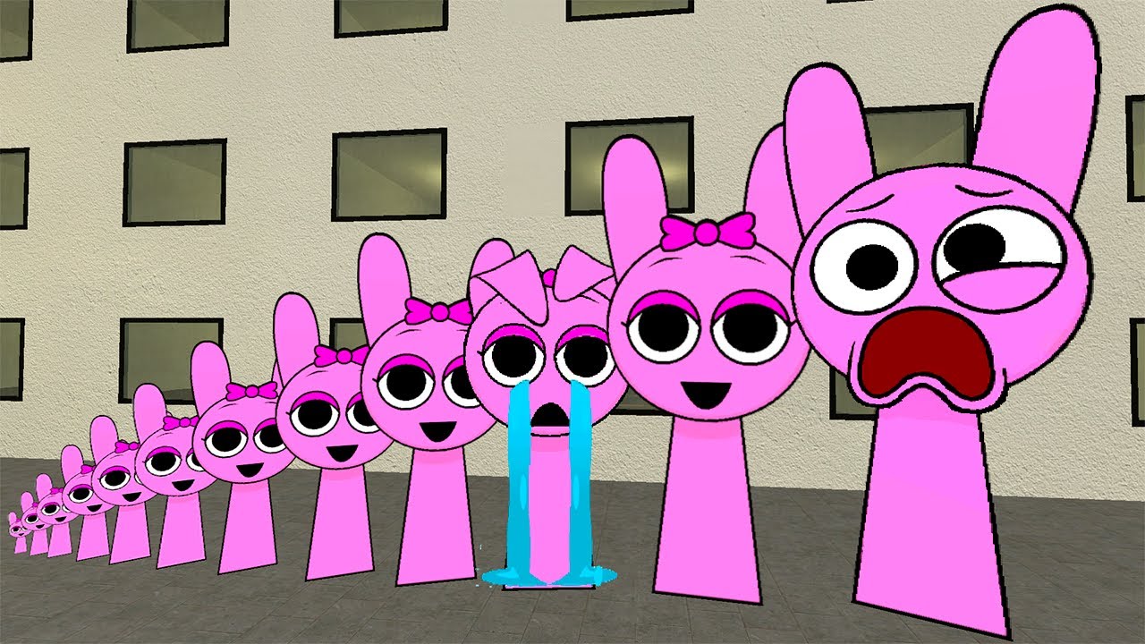 All the Sizes of Sprunki Pinki want me to help them