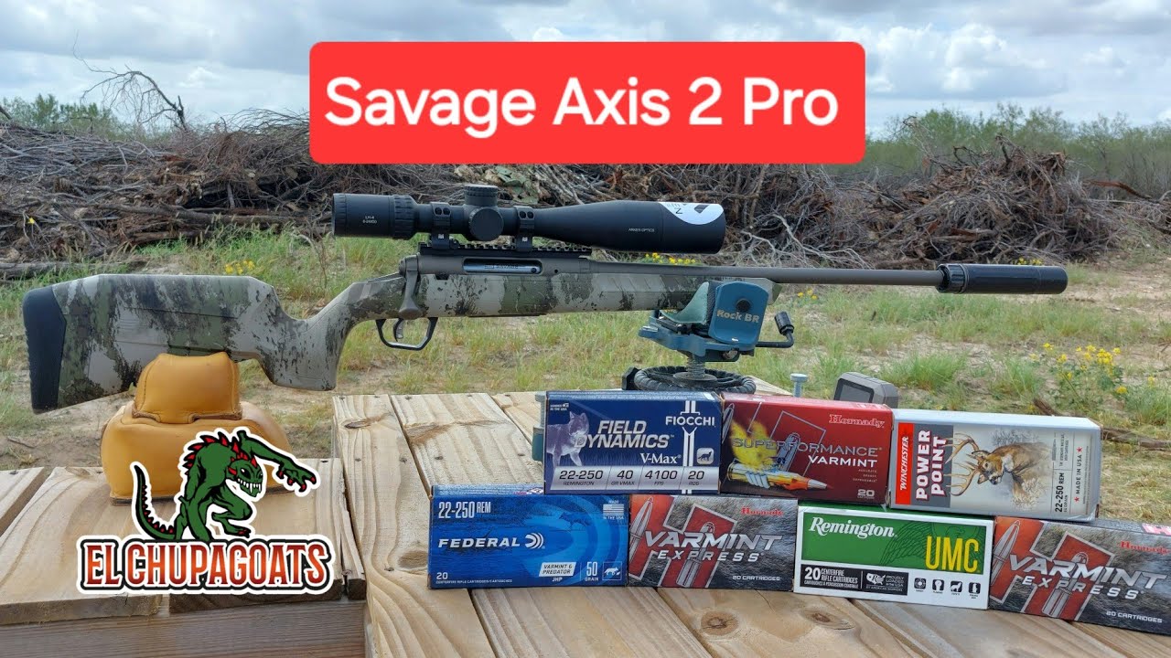 ТЕСТ ТОЧНОСТИ SAVAGE AXIS 2 PRO В ДИАПАЗОНЕ 22-250.