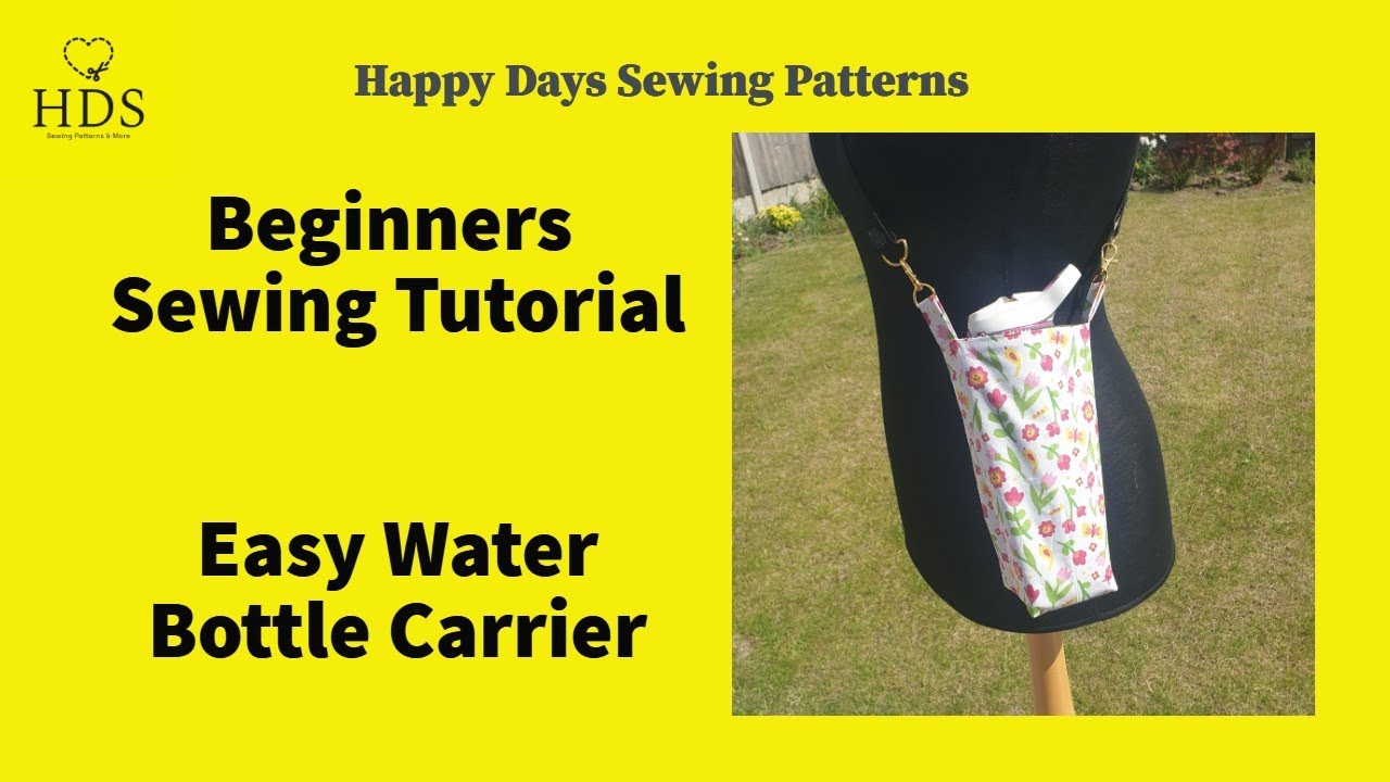 Easy Water Bottle Carrier Tutorial