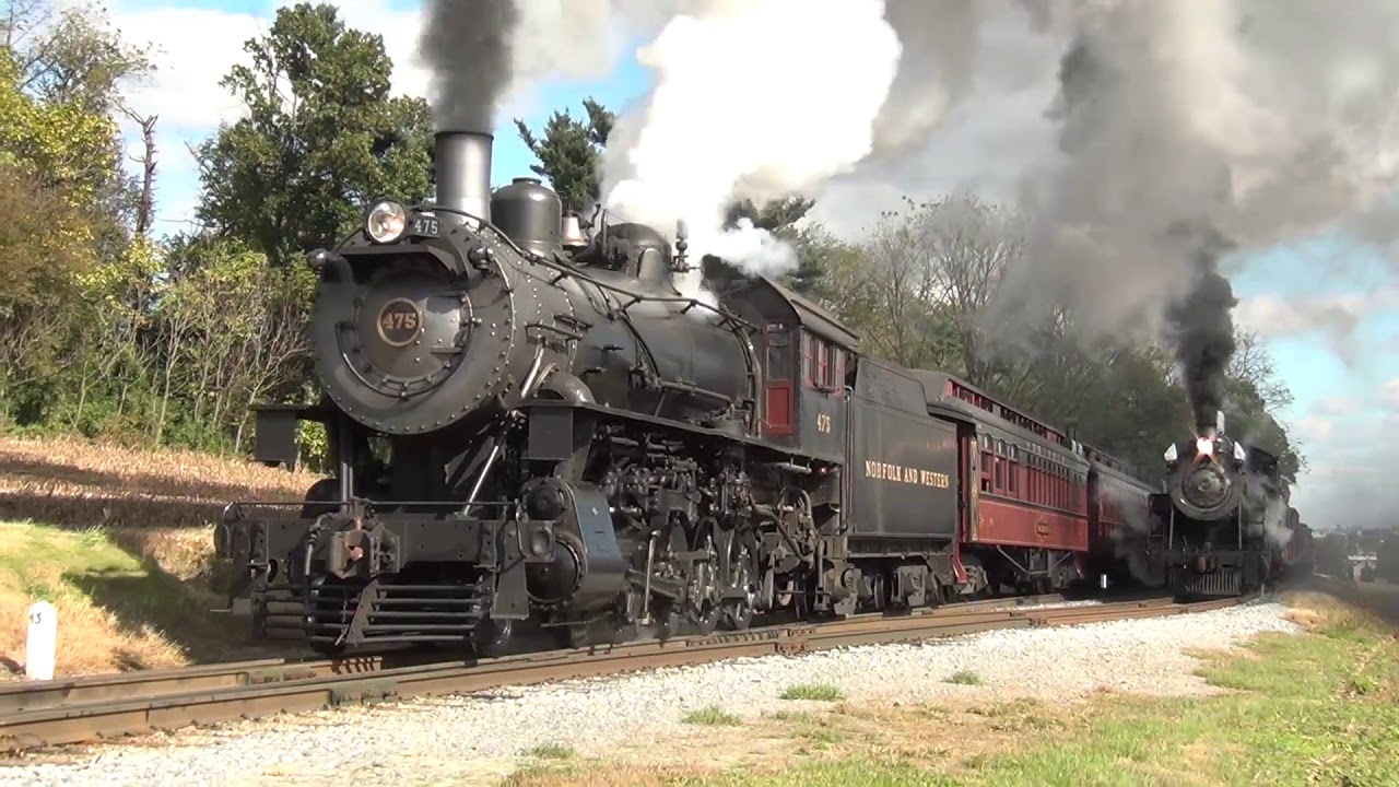 Steam from Sunrise to Sunset at Strasburg:  Doubleheader!