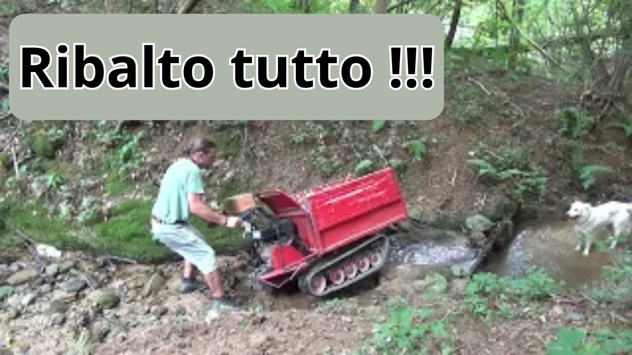 recupero legna vicino al torrente ....   ma accade un fatto ...