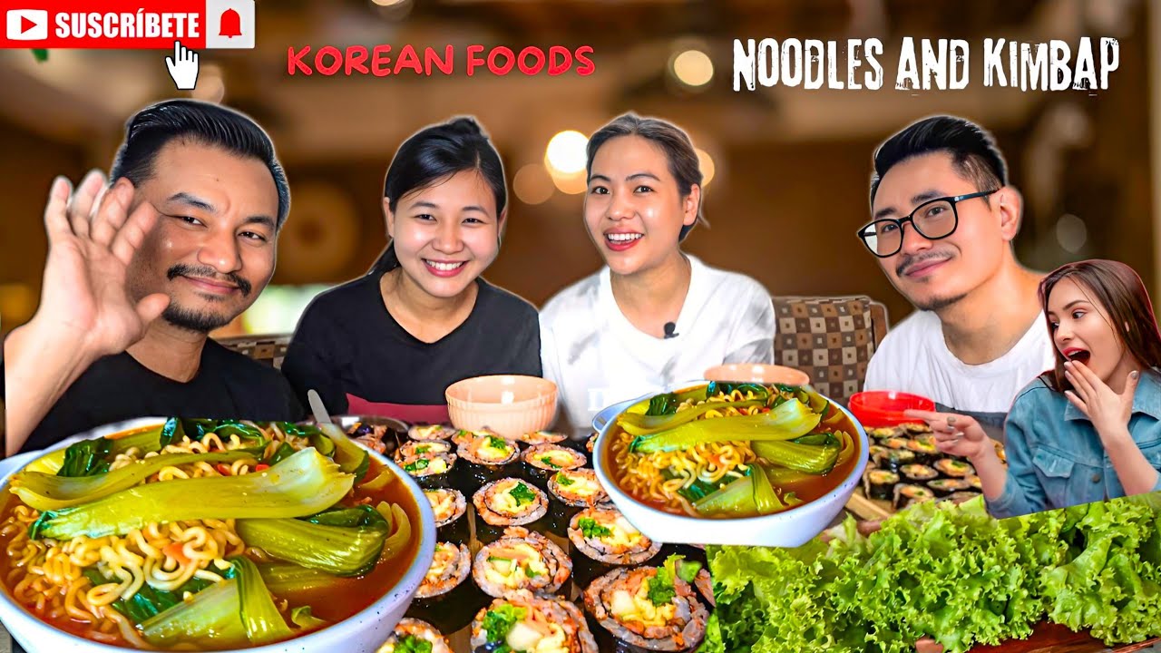 Korean Noodles Mukbang | Northeast India naga mukbang 