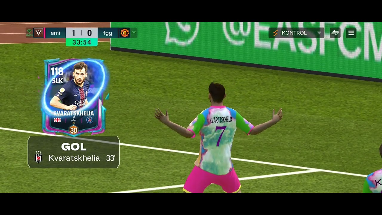 Beşiktaş 🇹🇷 vs Manchester United 🏴󠁧󠁢󠁥󠁮󠁧󠁿 3-0 FC mobile 