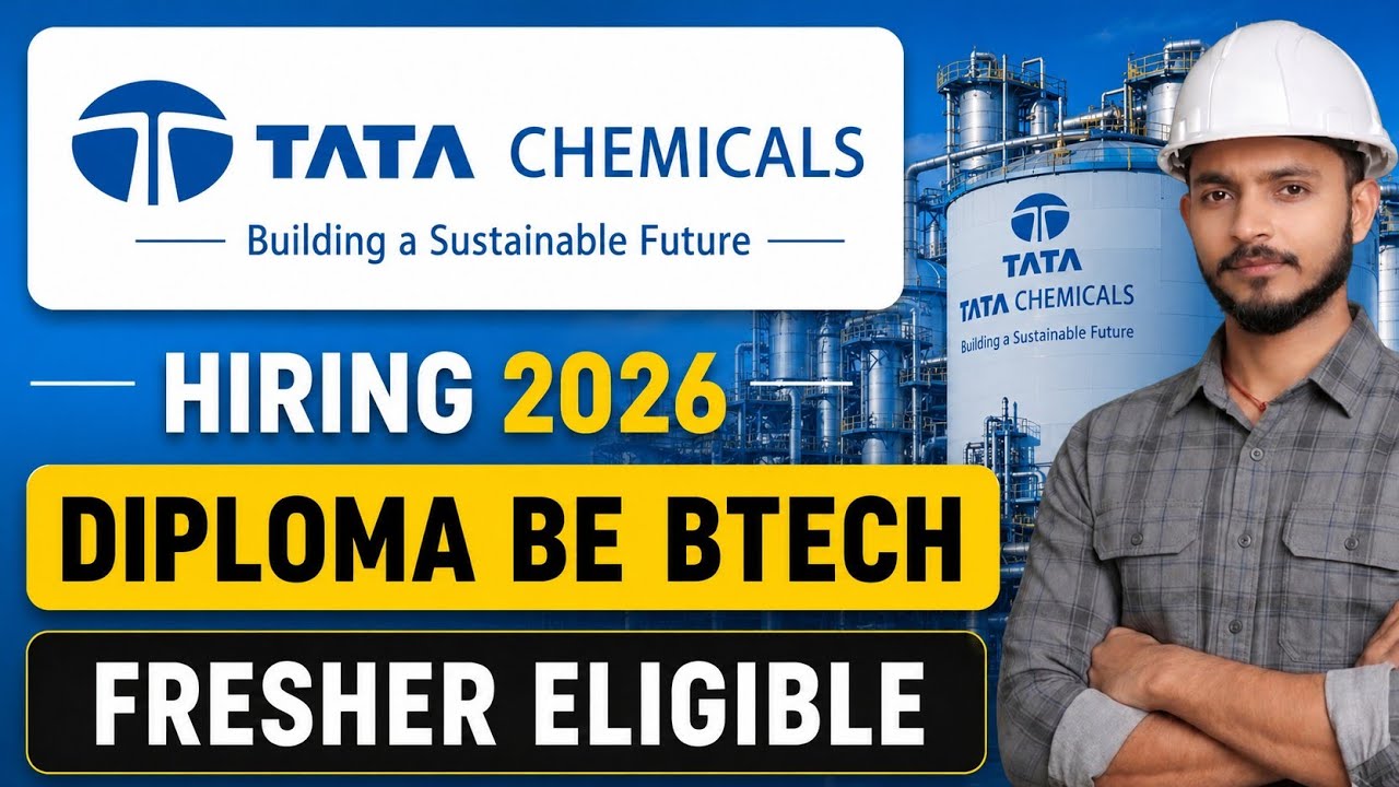 Tata Chemicals Recruitment 2026 | Diploma, BE/BTech Jobs | Apply Online