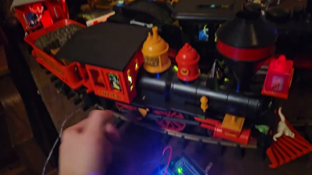 talking about my custom steaming Mary playmobil g scale train with dcc++ lights and sounds