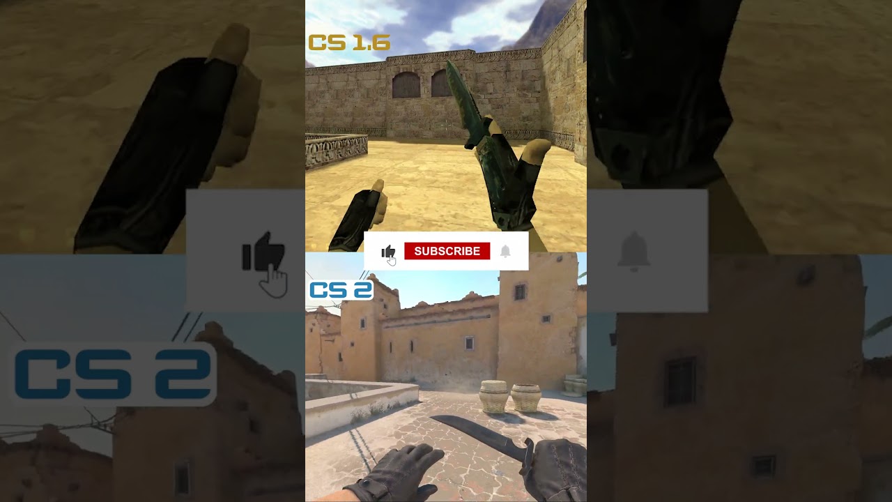 CS 2 vs CS 1.6 Dust 2