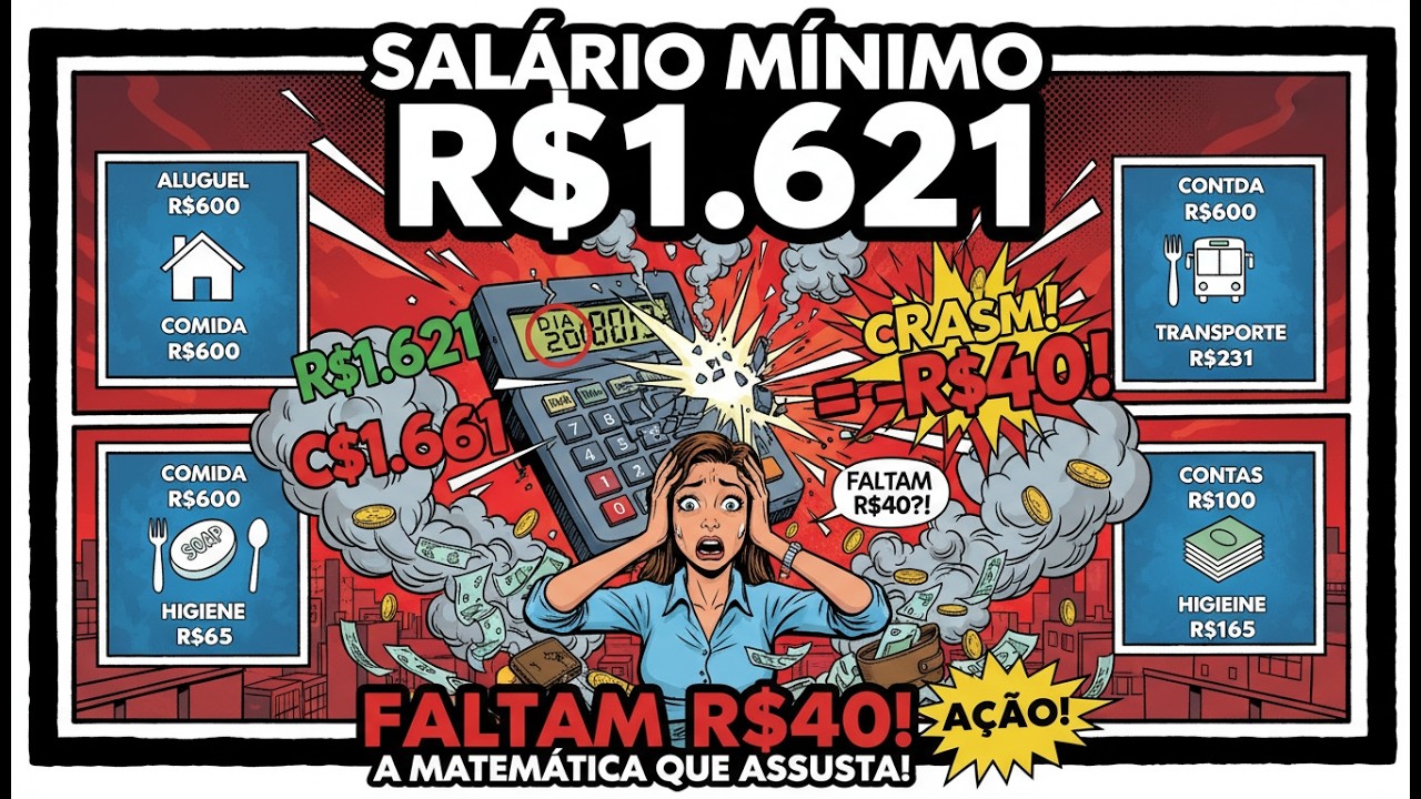 Salário Mínimo R$1.621: Fiz A Conta E Faltam R$40 (A Matemática Que Assusta)