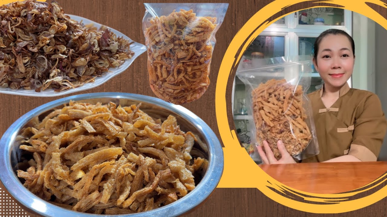 Sườn Chay Trộn Hành Phi-làm theo cách này giòn lâu.ăn rất hao cơm làm món ăn chơi cũng cực kỳ cuốn