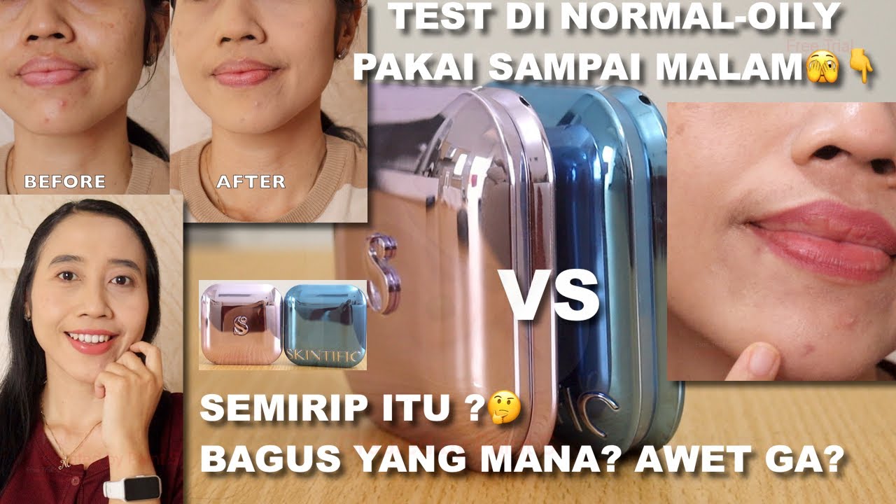 BATTLE SKINTIFIC ULTRA COVER POWDER FOUNDATION & SOMETHINC COVER BLUR POWDER OILY SKIN MariaSoelisty