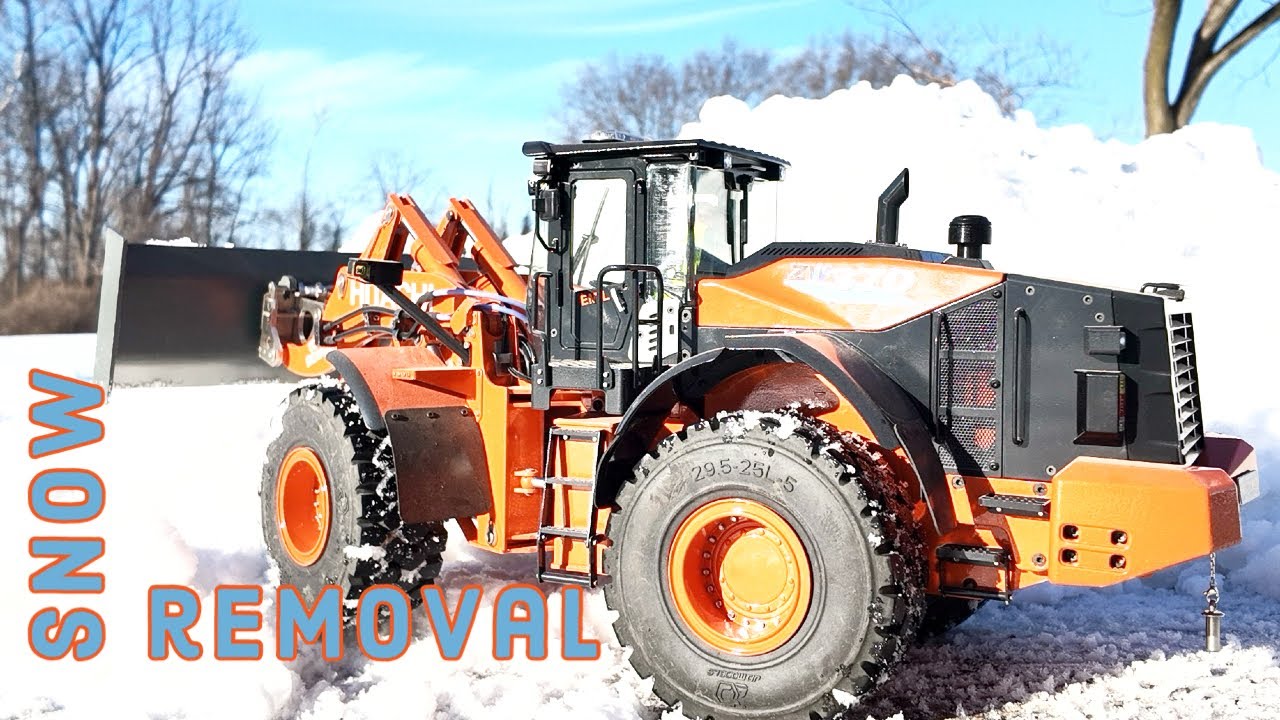 Hitachi ZW370 snow removal