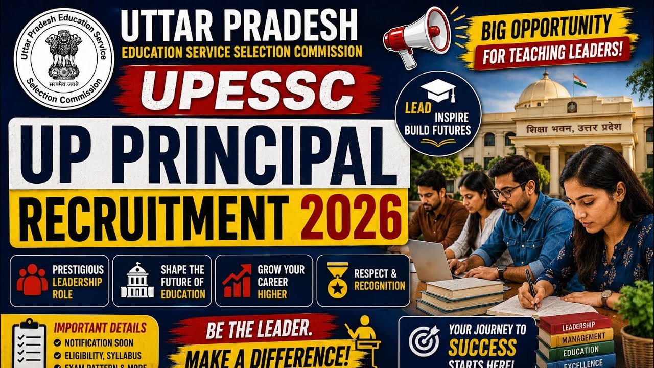 Uttar Pradesh Education Service Selection Commission (UPESSC)UPESSC UP Principal Recruitment 2026