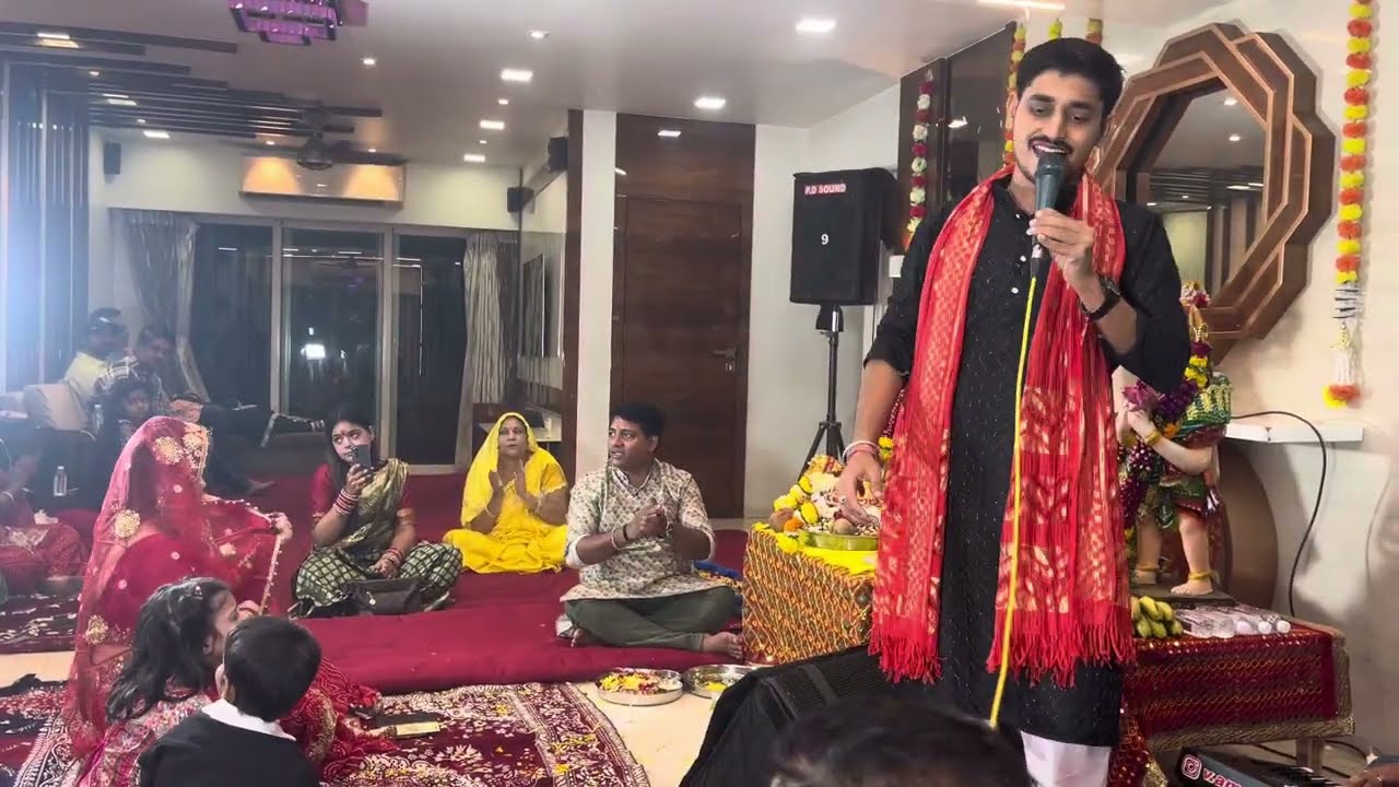 स्वागतकरो मेरे सरकार आये है सजा दो घर को सुने बहुत हीसुन्दर भजन सत्यम मिश्रा के आवाज़ मे माता की चौकी