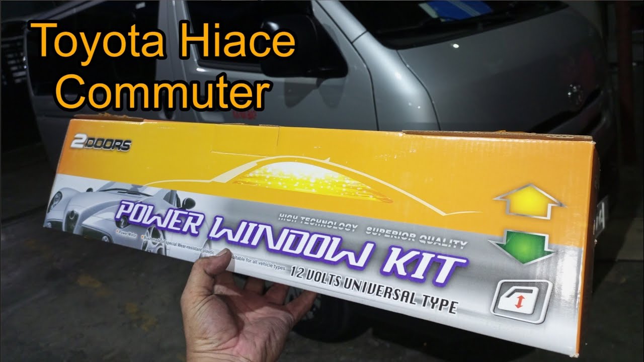 Toyota Hiace Commuter | how to install 2 door Universal Power Window kit (step by step)