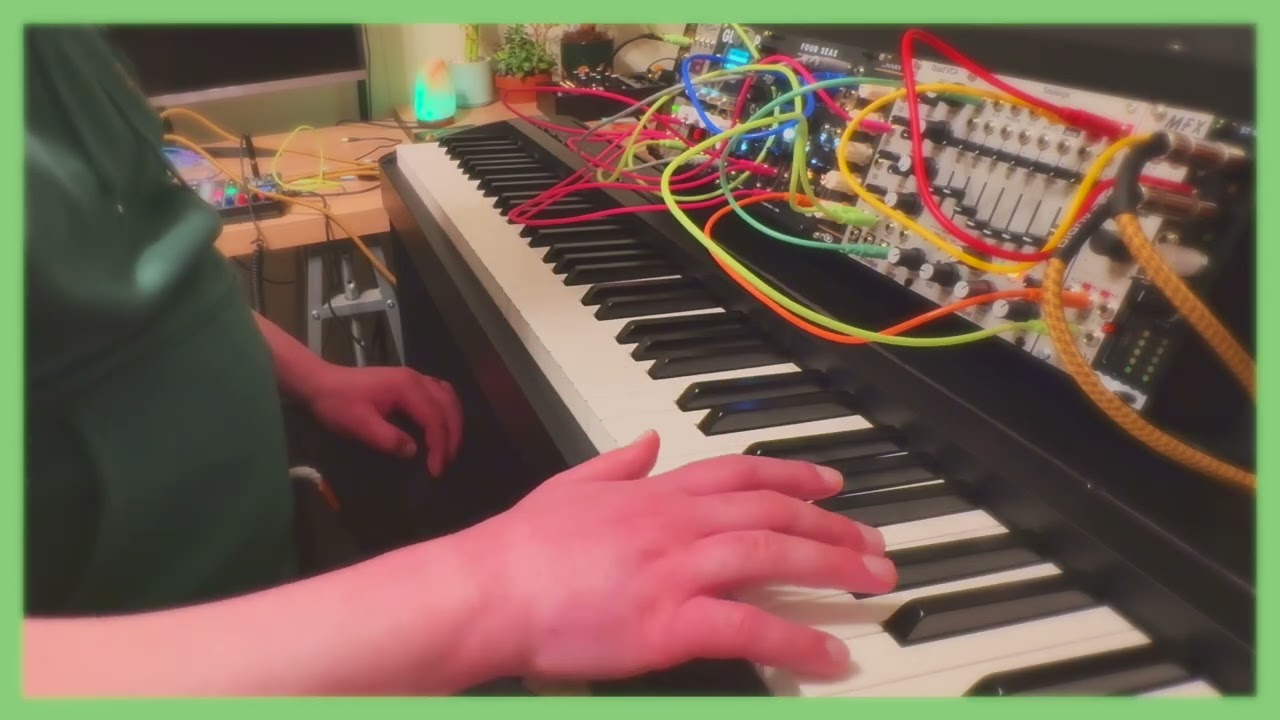 sometimes i can be who they want me to be | ambient piano with eurorack