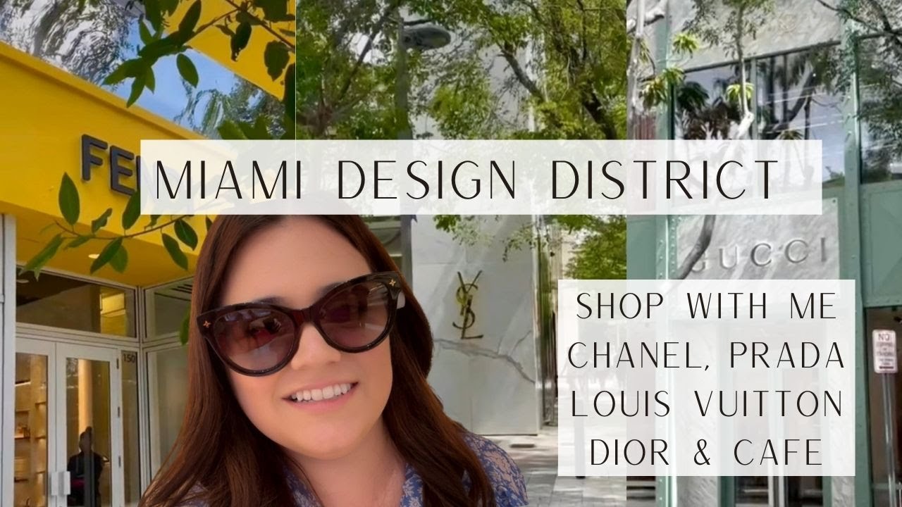MIAMI DESIGN DISTRICT | Shop with Me at Chanel, Louis Vuitton, Dior & Prada | Dior Cafe